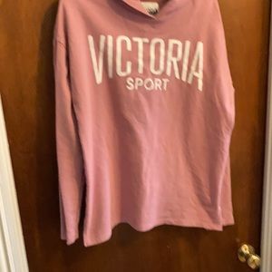 Victoria Sport pink hoodie top size small